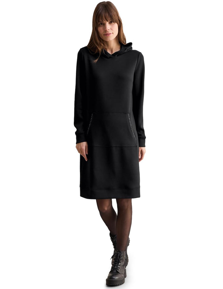 Cecil Damen Kapuzenkleid XS Schwarz, XS Schwarz