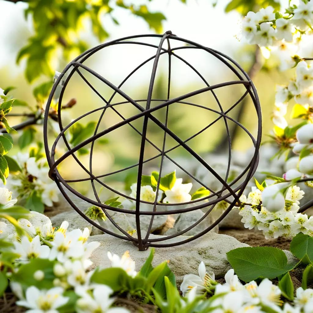 Rostkugel Dekokugel verrostet Drahtkugel Kugel Gartenkugel Metall Rost Deko Edelrost 40cm Durchmesse