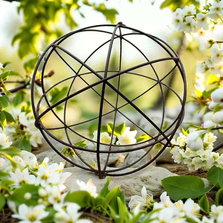 Rostkugel Dekokugel verrostet Drahtkugel Kugel Gartenkugel Metall Rost Deko Edelrost 40cm Durchmesse