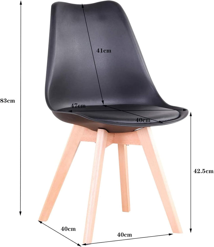 BenyLed 6er Set Esszimmerstühle Skandinavischer Küchenstuhl Design Modern Wohnzimmerstühle, Esszimme