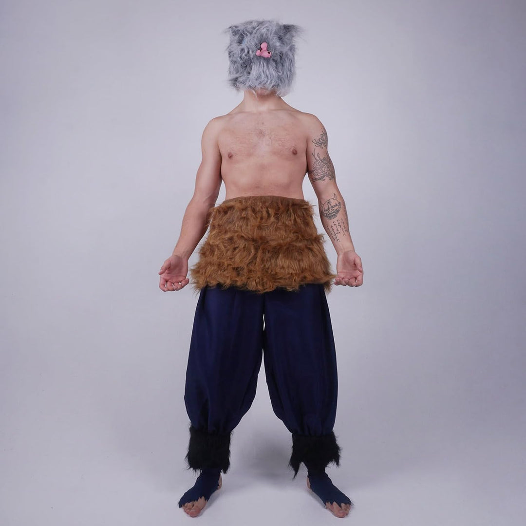 CoolChange Cosplay Kostüm von Inosuke Hashibira für D. Slayer Fans | Grösse: M