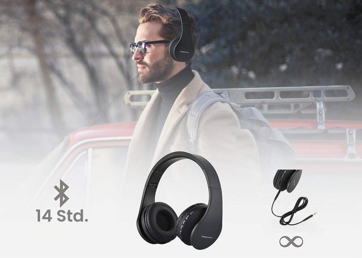 PowerLocus P1 Bluetooth Kopfhörer Kabellos, Wireless 5.0 Bluetooth Kopfhörer Over-Ear, Over Ear Kopf