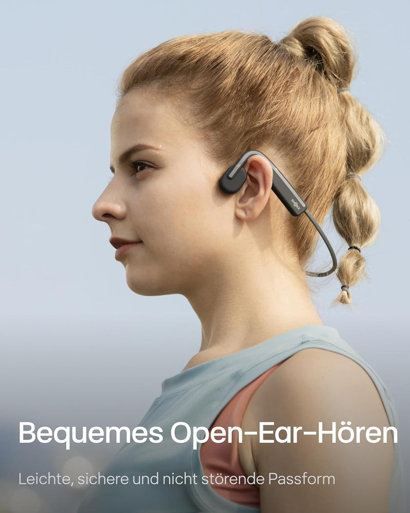 SHOKZ OpenMove Bluetooth Kabellos Kopfhörer, Knochenschall Bone Conduction Wireless Headset, Wasserd