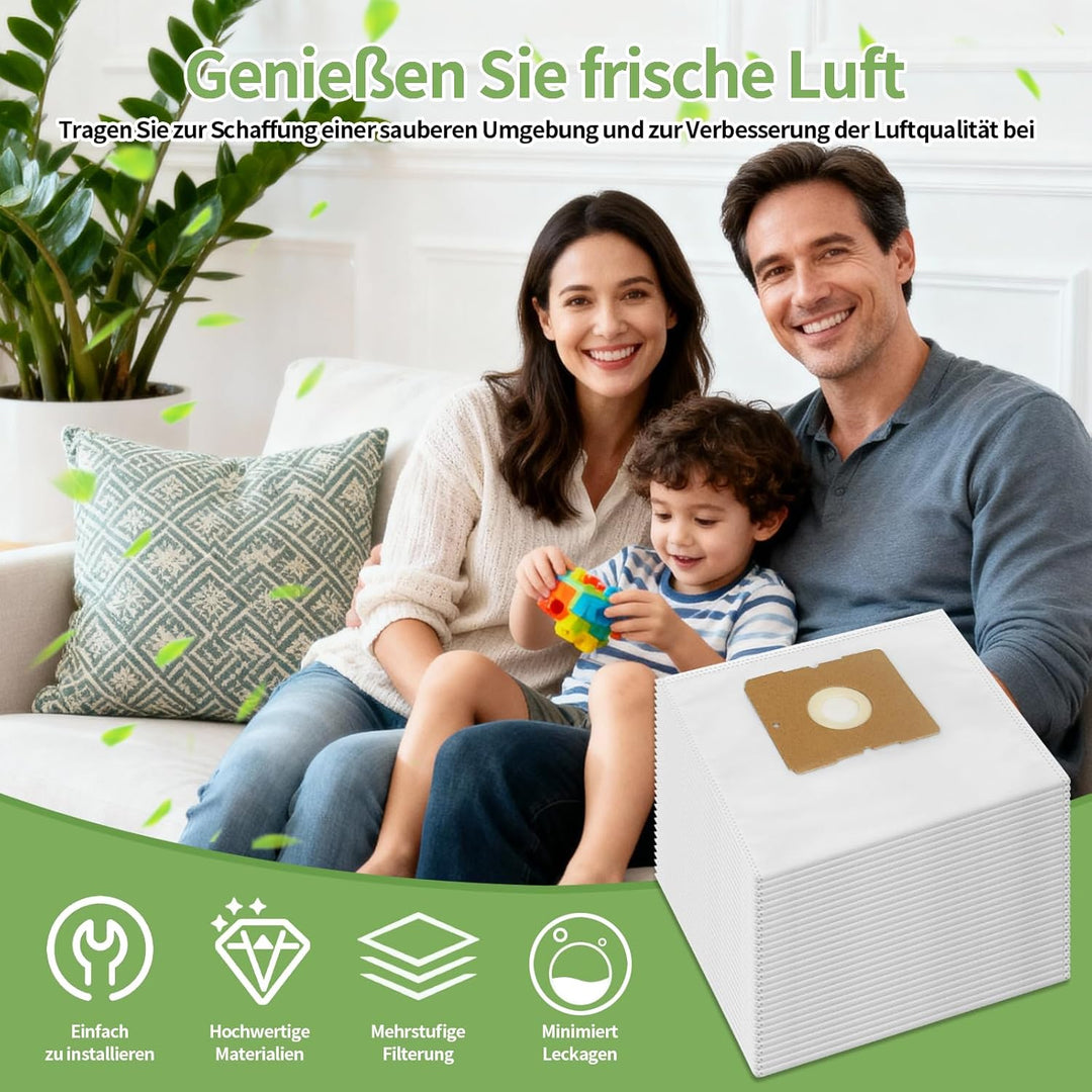 30 Stück VCC 3851 Staubsaugerbeutel Ersatz für Grundig VCC 3851 VCC 3850 A Hanseatic VCB35B15C-1J7W-