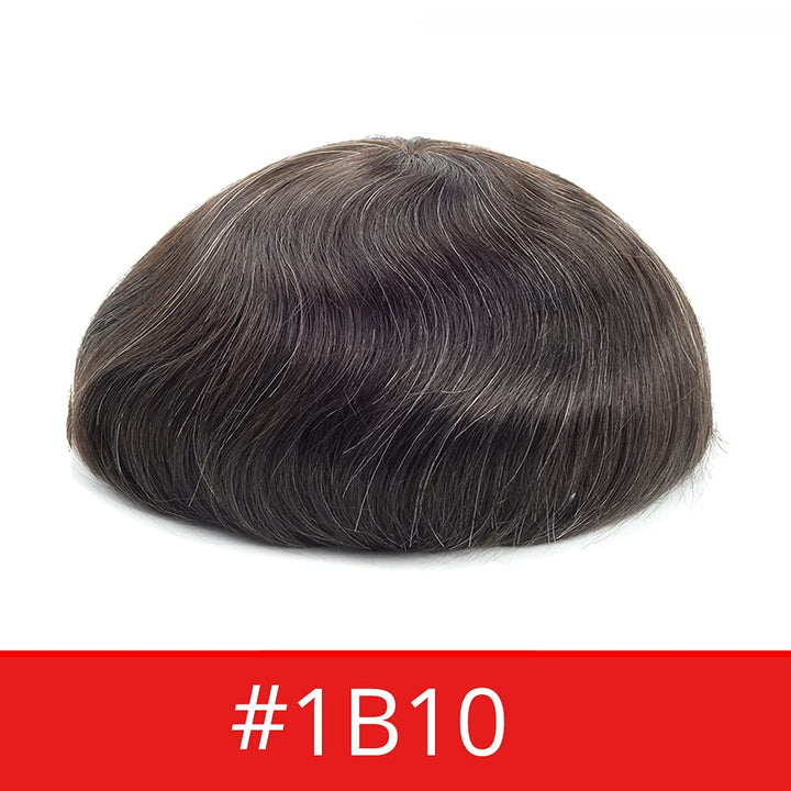 Lordhair Toupet Echthaar Männer,Perücke Männer,0,03 mm Dünne Leder Basis 20 * 25 CM Leichtes Haarers