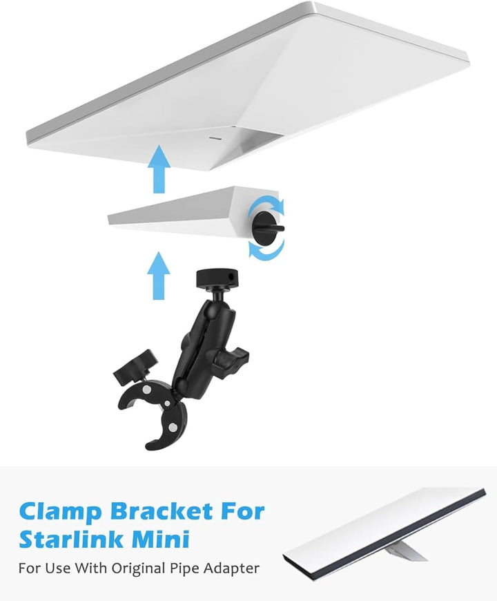 Mini-Halterung, Verstellbare Klemmhalterung für Mini-Zubehör mit Mini-Stativhalterungsadapter, RV-Le