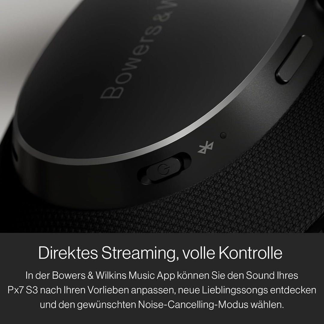 Bowers & Wilkins Px7 S3 Over-Ear-Kopfhörer mit Geräuschunterdrückung, kabellos, aptX™ Lossless, Schn