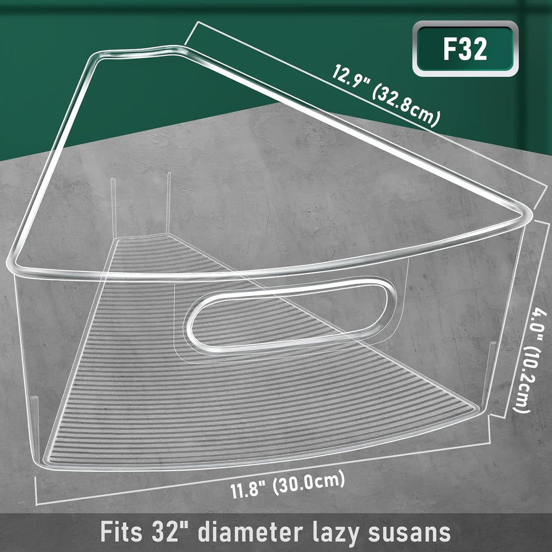 JEISSLIA Lazy Susan Schrank-Organizer-Behälter für 66 cm / 71,1 cm / 81,3 cm Durchmesser Eck-Organiz