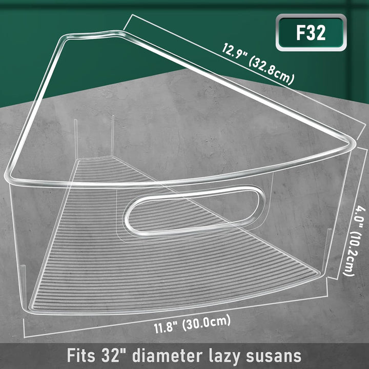 JEISSLIA Lazy Susan Schrank-Organizer-Behälter für 66 cm / 71,1 cm / 81,3 cm Durchmesser Eck-Organiz