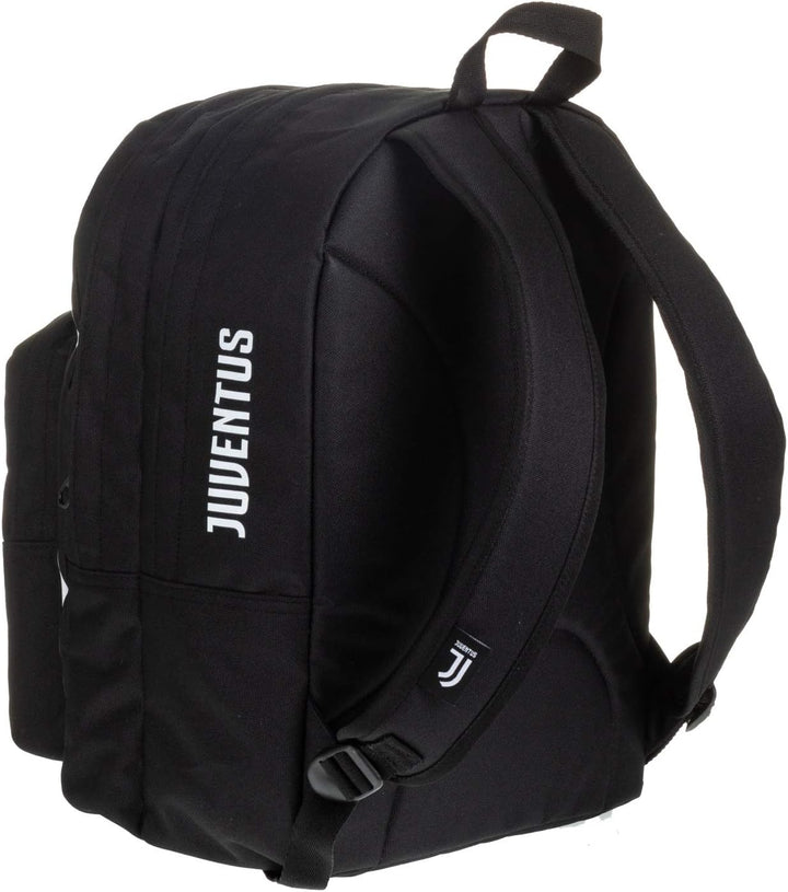 Seven Zaino Doppio Scom Juventus Coaches Rucksack, 41 cm, 34 liters, Schwarz (Bianco e Nero)