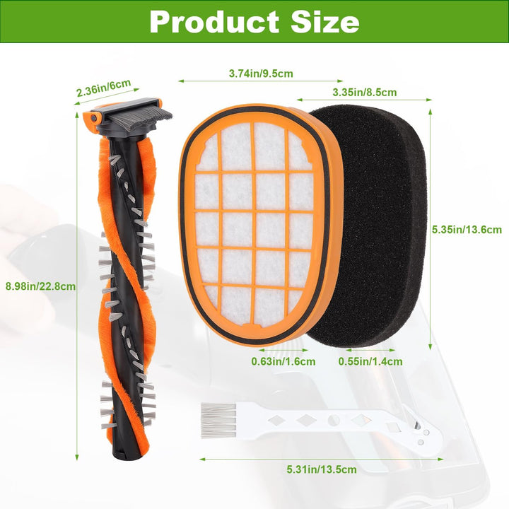 6+1 Stück Filter für Philips SpeedPro Max Akkusauger, FC5005/01 Ersatzfilter Zubehör für Philips FC6