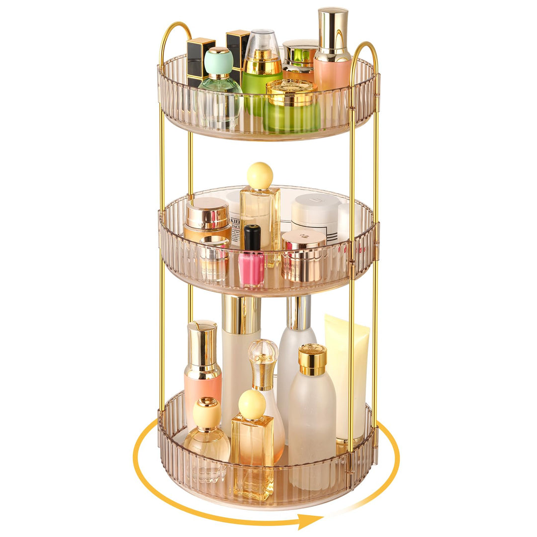 Make Up Organizer 360 Grad Drehbar, Grosse Kapazität Kosmetik Organizer, Multifunktionaler Kosmetik