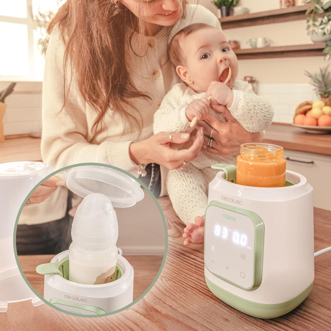 Cecotec Flaschenwärmer Nana BabyCare Single BottleWarmer, 4 Modi, Flaschenkorb, BPA-frei, sicher zum