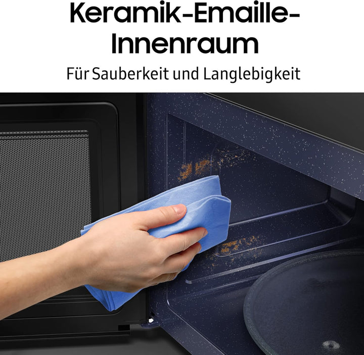 Samsung MG23K3614AW/EG Mikrowelle mit Grill / 23 Liter Garraum / 800 W/Grosses Grillelement für glei