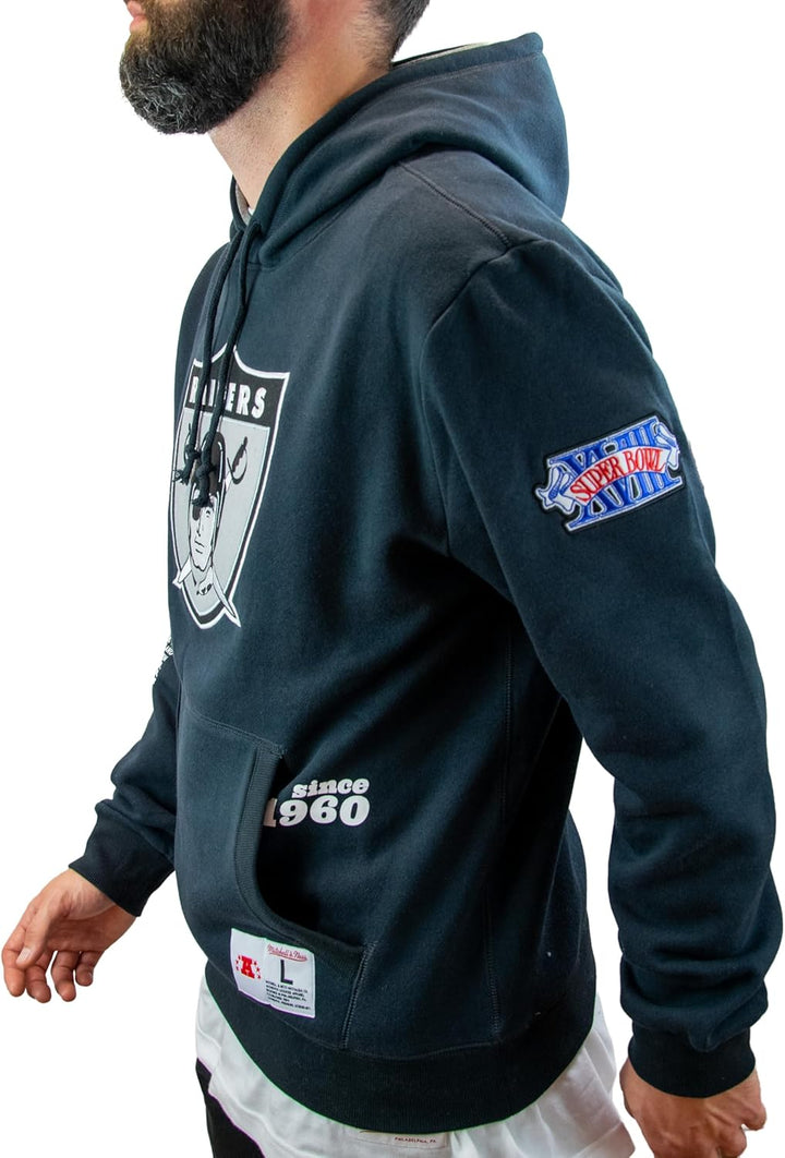 Mitchell & Ness (NBA/NFL/NCAA Team Origins Fleece Kapuzenpullover, Herren, Frauen, Kinder, Unisex, F