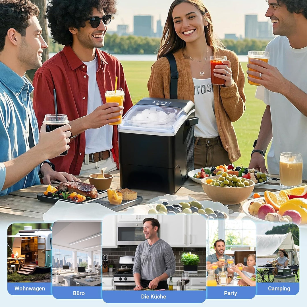 Eiswürfelmaschine Klein Ice Maker Leise - 2Grössen von Bullet Ice Cube Maker Eiswürfel maschine Mini