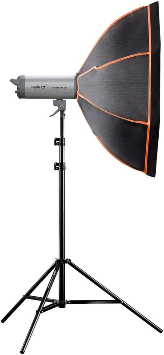 Walimex Pro Octagon Orange Line 90 Softbox ohne Adapter, ohne Adapter