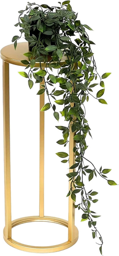 DanDiBo Blumenhocker Metall Gold Rund Blumenständer Beistelltisch 96510 Blumensäule Modern Pflanzens