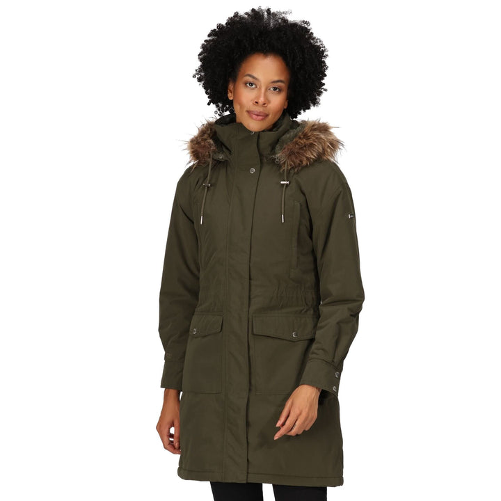Regatta Damen Shiloh Jackets Waterproof Insulated 40 Dark Khaki, 40 Dark Khaki