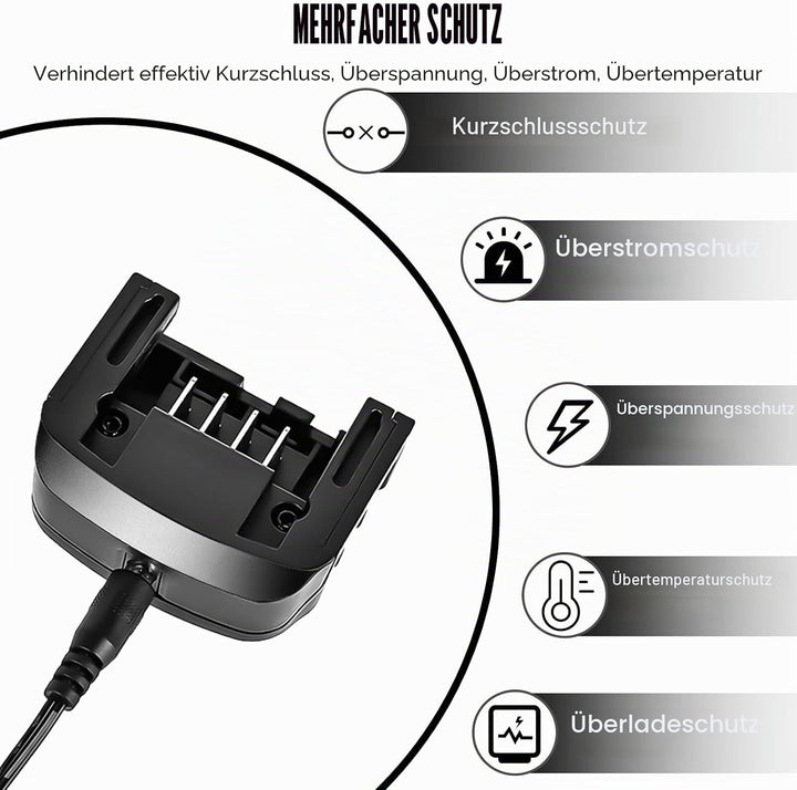 Ladegerät Lithium 18V/20V: Ladegerät Kompatibel für Black &amp; Decker Lithium-Akku Lithium-Ionen-Ladege
