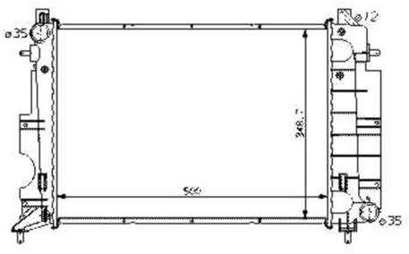 NRF 58108 Kühler, Motorkühlung