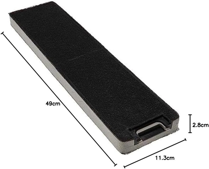 vhbw Filter Aktivkohlefilter kompatibel mit Miele DA 3050, DA 3050-55, DA 3060, DA 3060-60, DA 3150