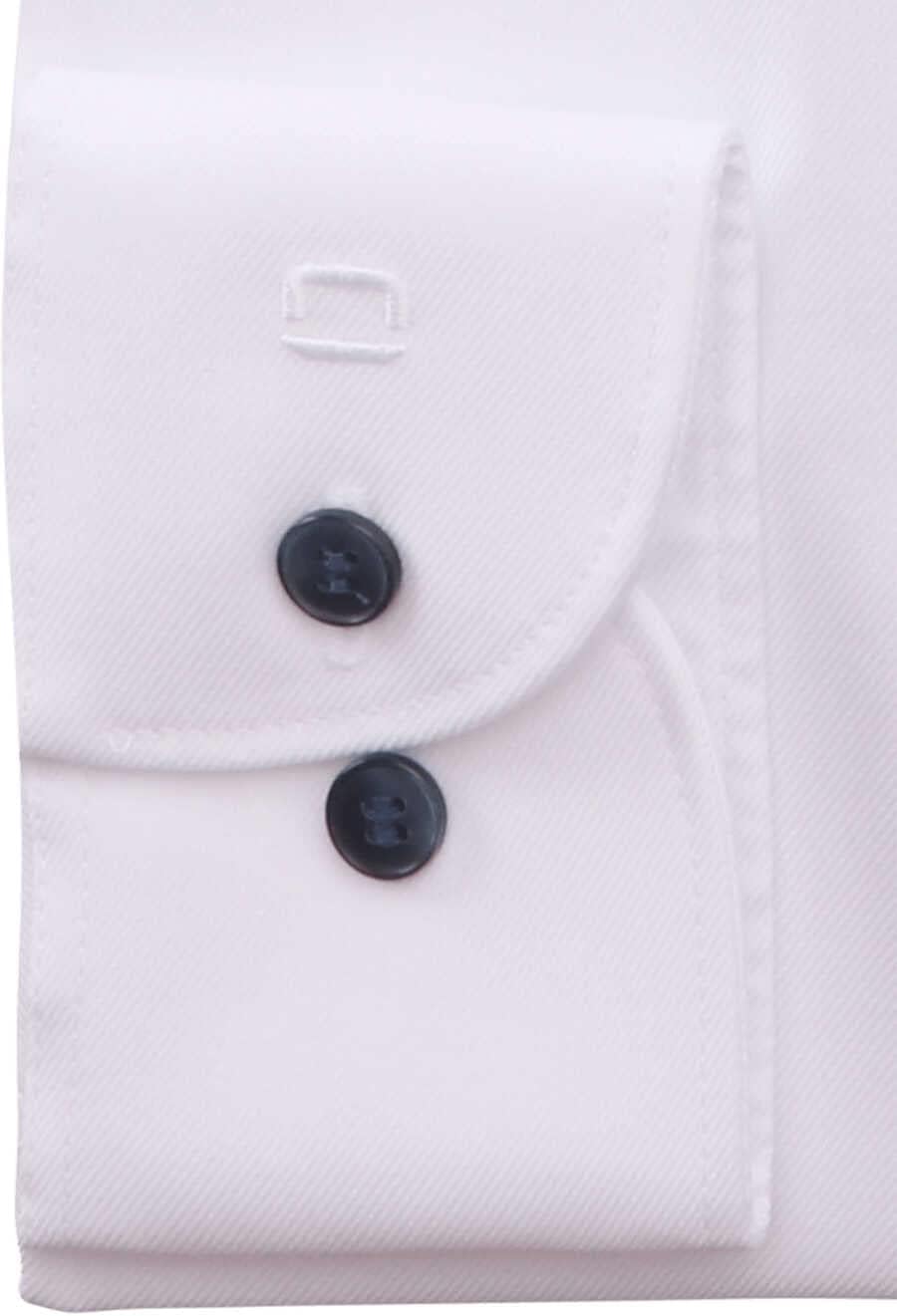 OLYMP Level Five Body fit Hemd Langarm Stretch Twill weiss 40 Weiss, 40 Weiss