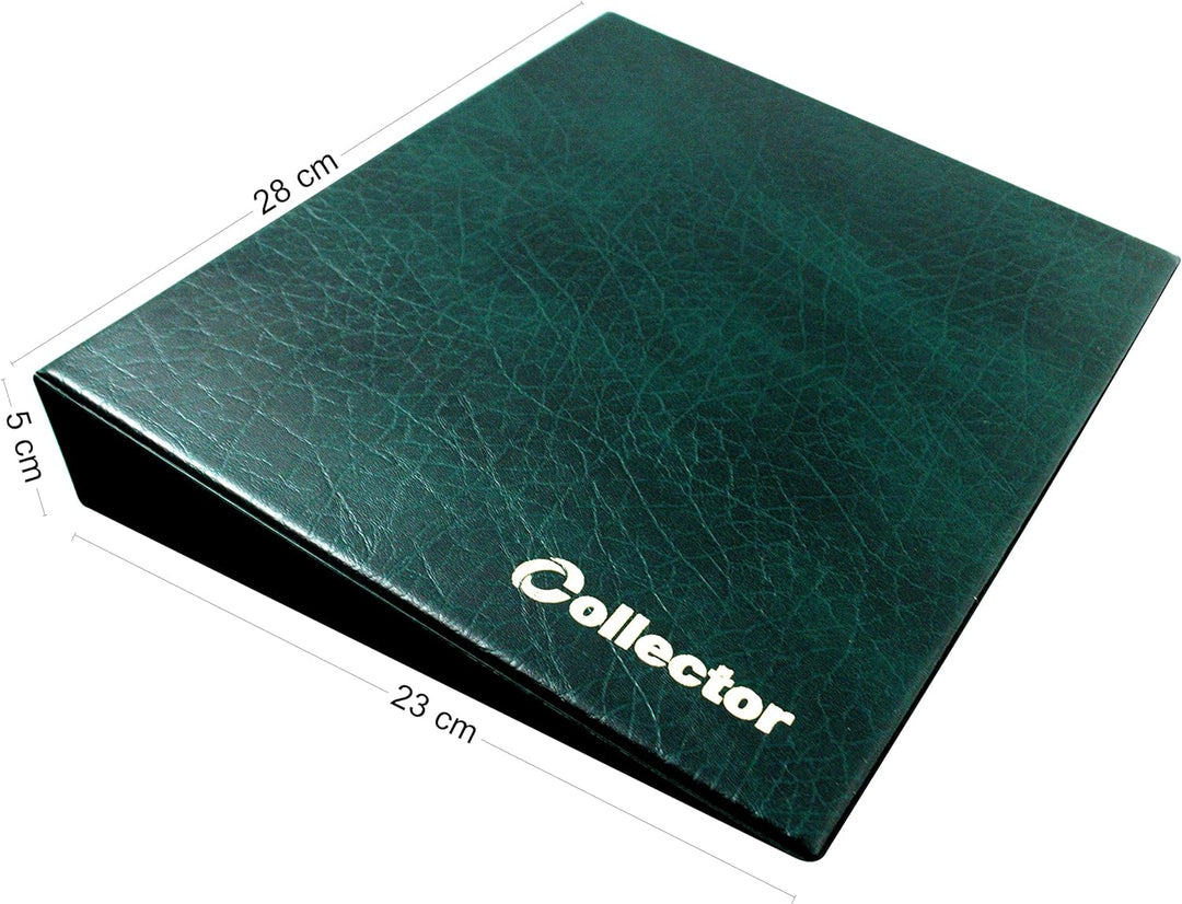 COLLECTOR Banknotenalbum mit Schutzkassette Etui für Verschiedene Banknoten-Grössen - mit Seiten und