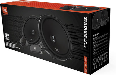 JBL Stadium 62CF 2-Wege Auto Soundsystem - 330 Watt Komponenten Auto Lautsprecher Boxen Set mit 165m