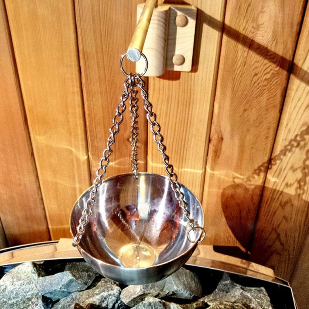 Sauna Aroma Bowl, langlebiger Sauna Aroma Cup Edelstahl Saunaraum Zubehör für Saunaraum