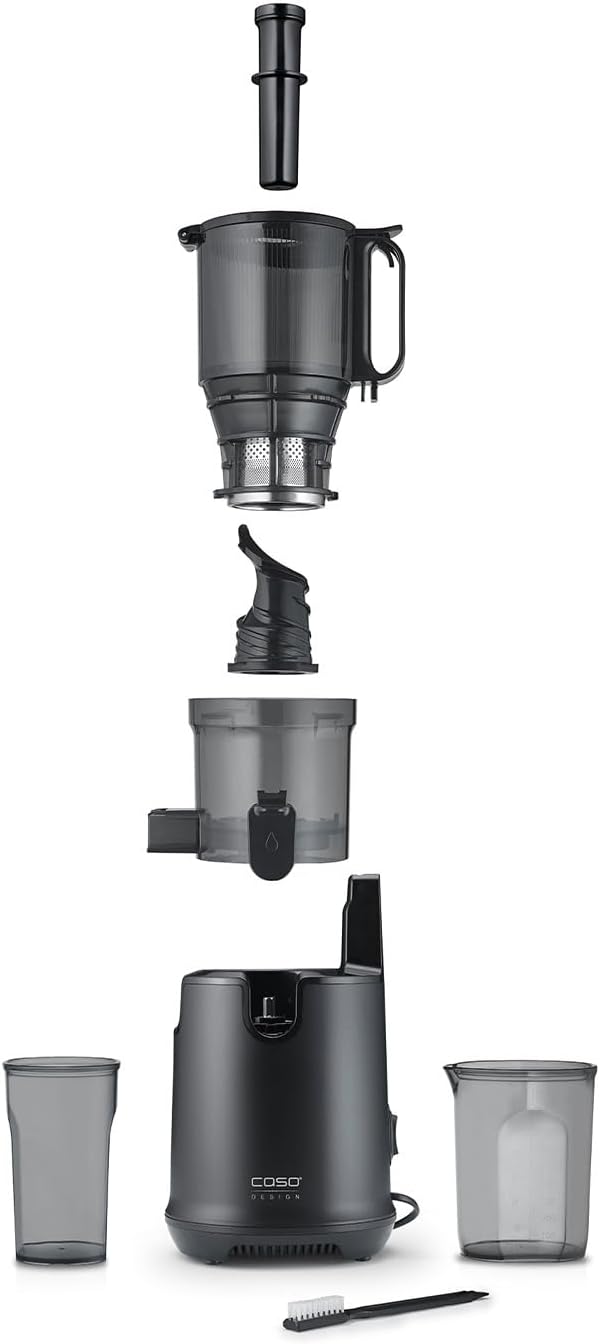 CASO Juice Fit Pro - Slow Juicer, Sanftes und schonendes Entsaften dank niedriger Umdrehungszahl (40