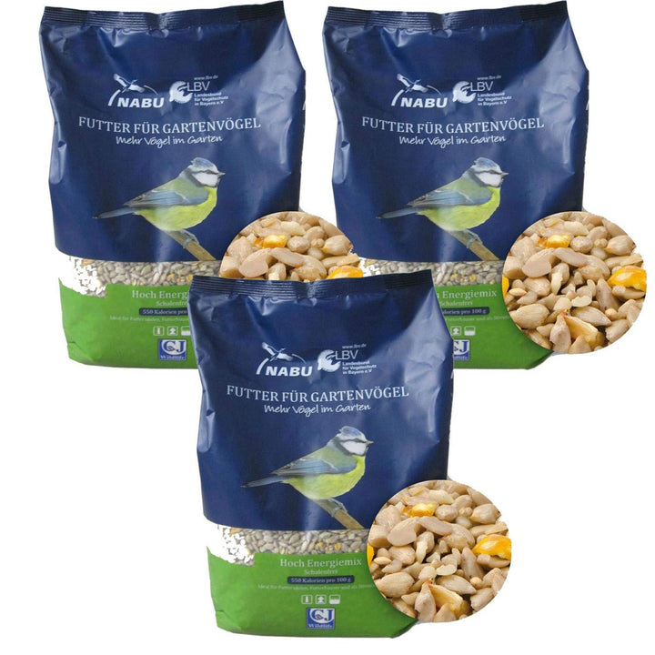 CJ Wildlife Wildvogelfutter Streufutter Hoch Energiemix - schalenfrei, Sparpack 3 x 2 kg