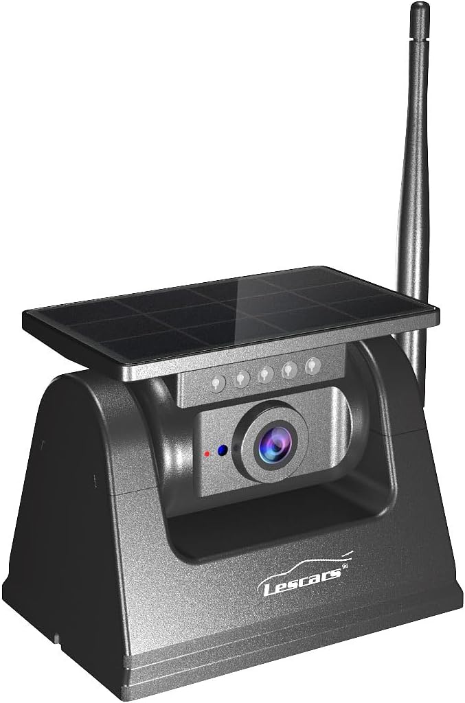 Lescars Auto Kamera: Autarke WLAN-Solar-HD-Rückfahrkamera, Akku, magnetisch, IR-Nachtsicht (Solar Rü