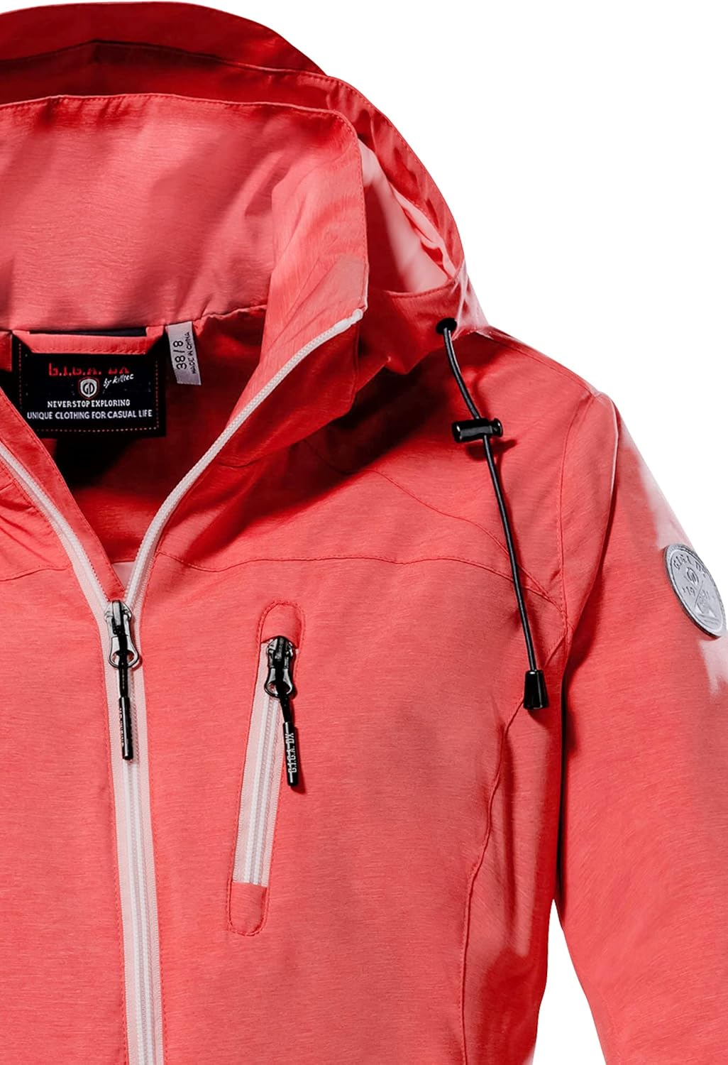 G.I.G.A. DX Damen Gs 31 Wmn Jckt Funktionsjacke/Outdoorjacke mit abzippbarer Kapuze 36 dunkelkoralle