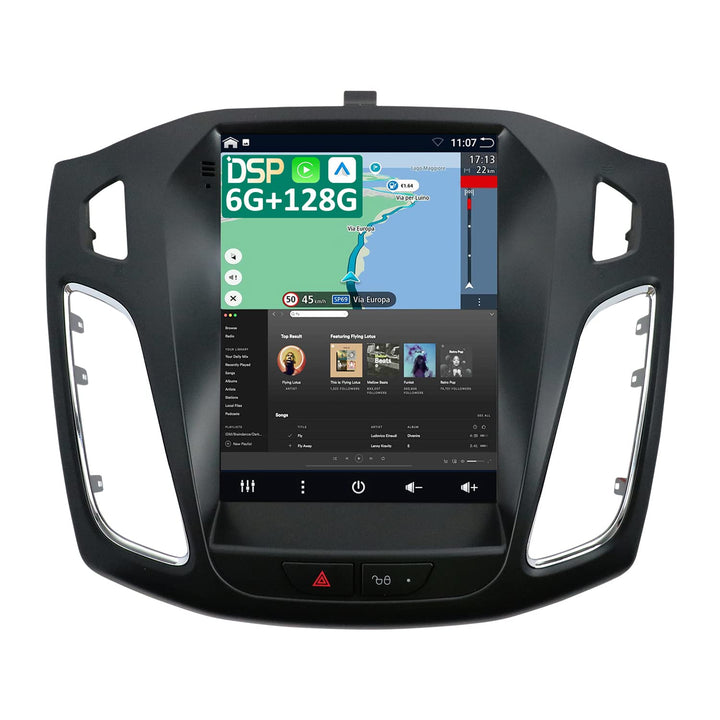 [6GB+128GB] Android 14 2 Din Autoradio für Ford Focus (2010-2014)-[Integriertes CarPlay/Android Auto