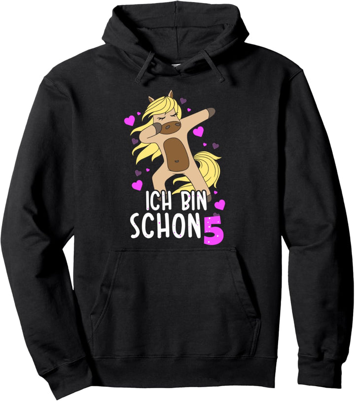 5. Geburtstag Mädchen Reiterin Tochter 5 Jahre Alt Pony Pullover Hoodie