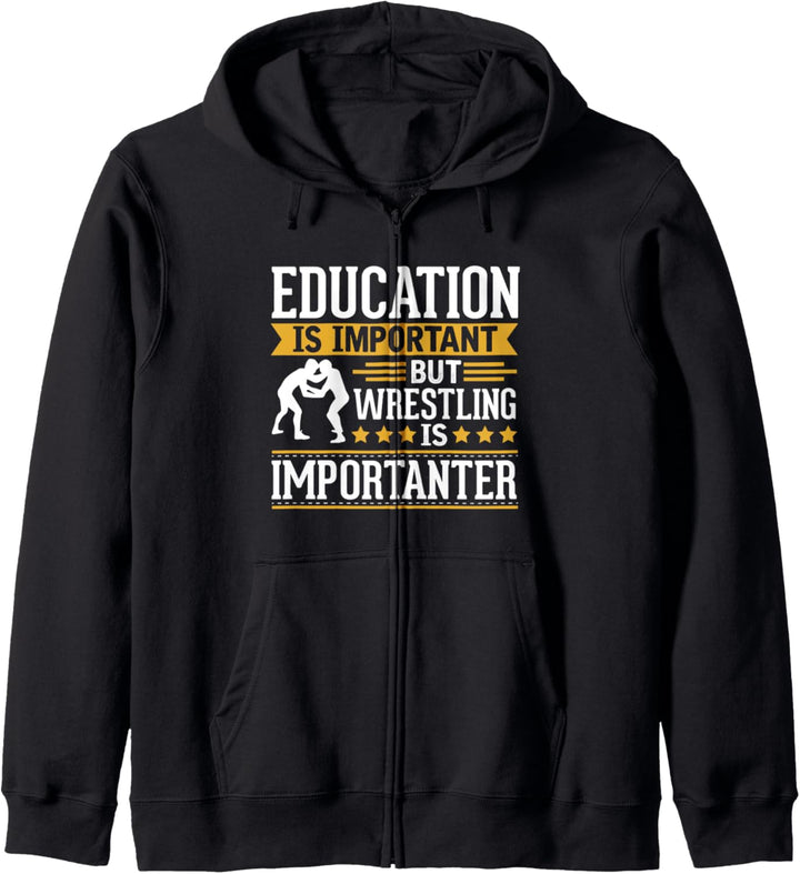 Wrestling Is Importanter Funny Gift Kapuzenjacke