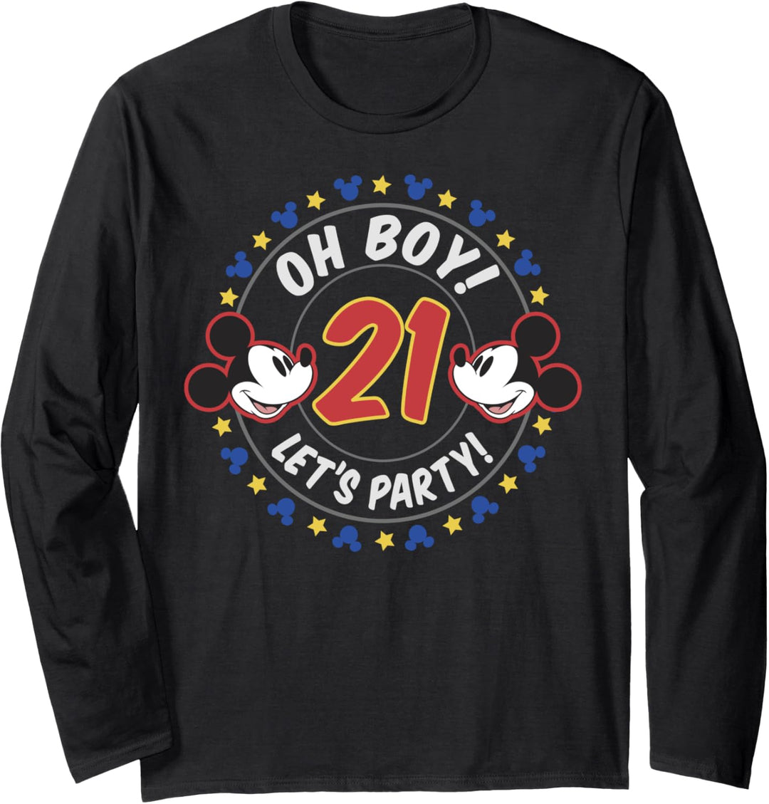 Disney Mickey & Friends 21 Year Old Let's Party Langarmshirt