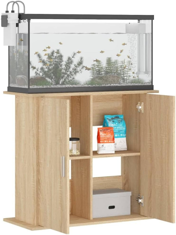 Festnight Aquarium Unterschrank mit Stauraum 81 x 36 x 73 cm, Aquariumständer für Aquarien, Aquarien