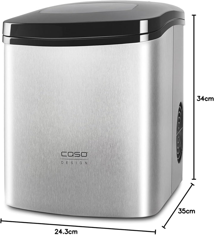 CASO IceMaster Ecostyle-Design Eiswürfelbereiter, Produziert bis zu 12 kg Eiswürfel in 24 Stunden, E
