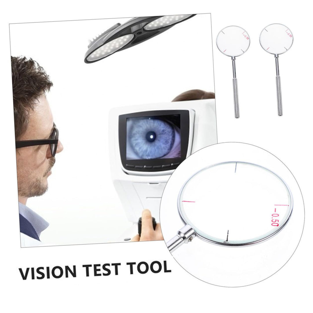 MAGICLULU 2 Stück Tragbare Optische Zylinderlinse Multifunktions Optometrie Werkzeug Aus Glas Und Zi