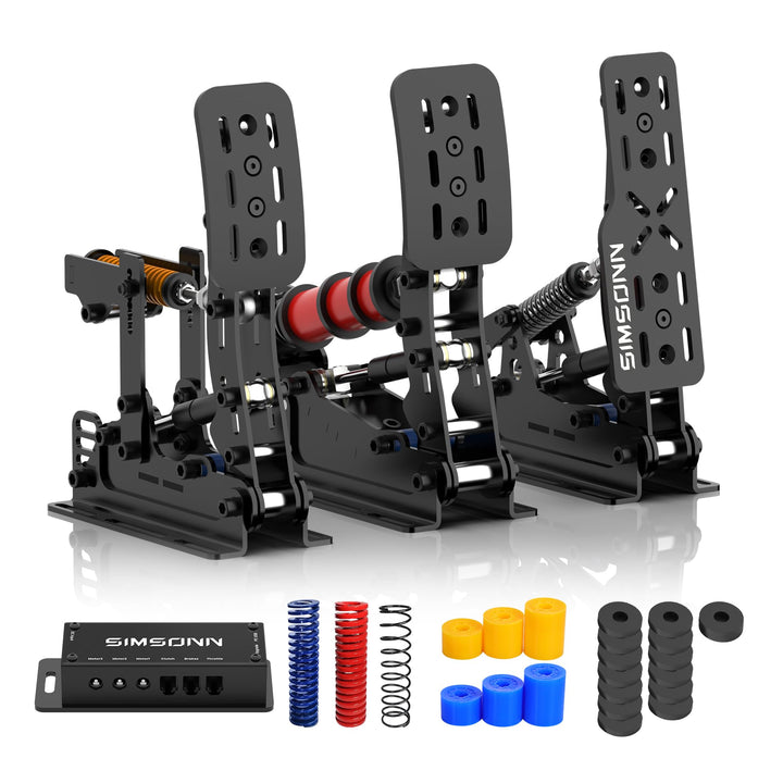SIMSONN Plus X Sim Racing Pedale PC Racing Simulator Drucksensor Lastzelle HE Hydraulikpedale Unters