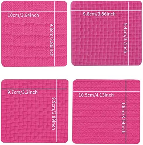 4 Silikon Spitze Zucker Kuchen Matte Stricken Pullover & Crochet Kuchen, Matten Backen Kuchen Krempe