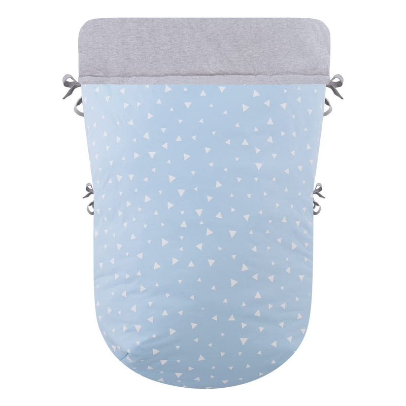 JYOKO KIDS Universal Baby Fusssack für Kinderwagen (BLUE SPARKLES, BAUMWOLLE)