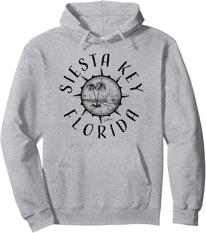 JCombs: Siesta Key, Florida, Strandkompass Pullover Hoodie