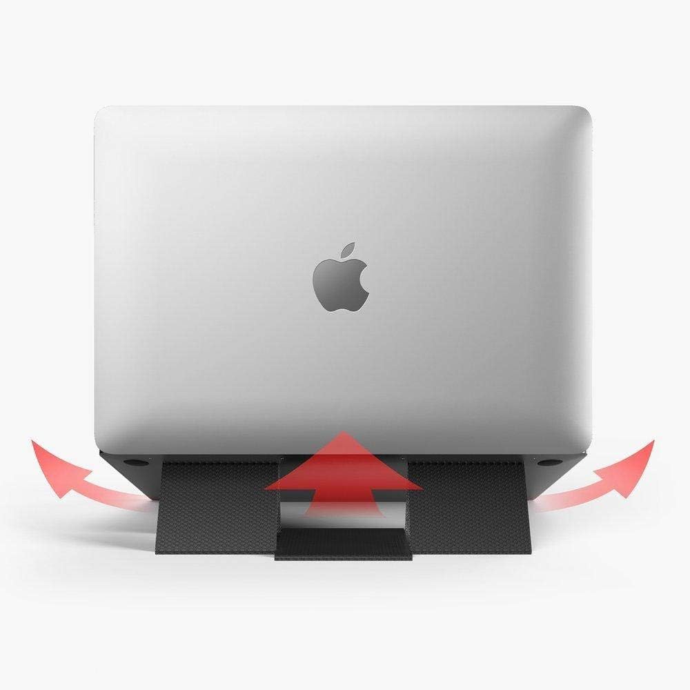 Ringke Folding Stand 2 [Gray] Faltbar und Tragbar Schwerlos Laptop Ständer Belüftet Cooling für MacB