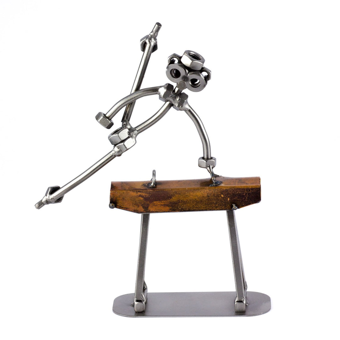 Steelman24 I Schraubenmännchen Turner Am Pferd I Made in Germany I Handarbeit I Geschenkidee I Stahl