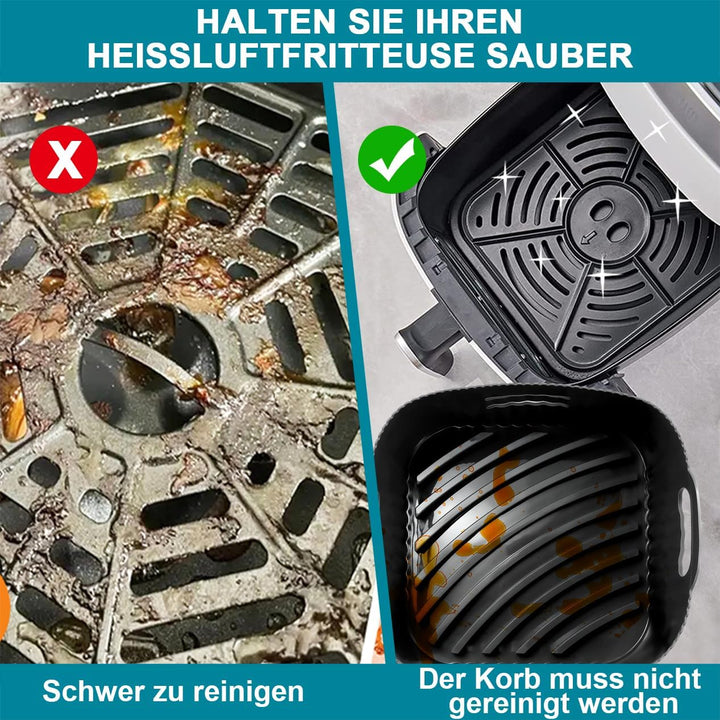 21CM Silikonform für Heissluftfritteuse, 2PCS Airfryer Zubehör XL Silikon Backform für Philip XL 6,2