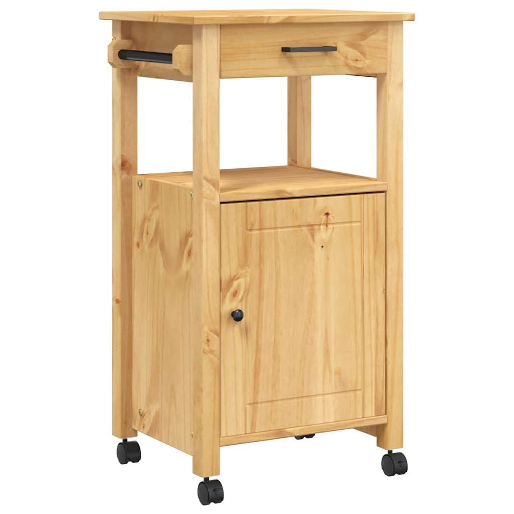 vidaXL Küchenwagen, Servierwagen mit viel Stauraum, Beistellwagen für Küche Wohnzimmer Badezimmer, T