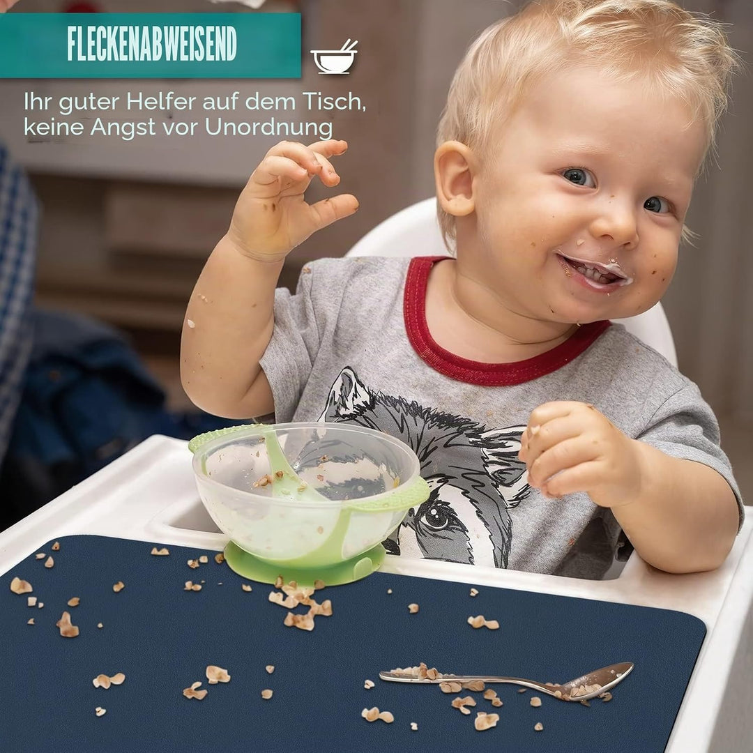 Platzdeckchen-Set, 6 Stück, Platzsets mit Untersetzern, Hitze-Flecken, Kratzfest, rutschfest, wasser